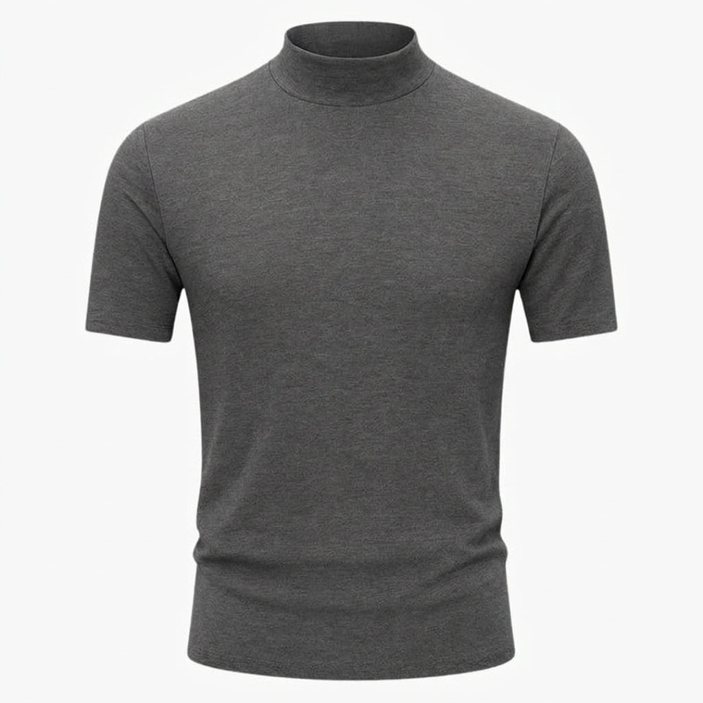 Men’s Short Sleeve Mock Neck Sweater