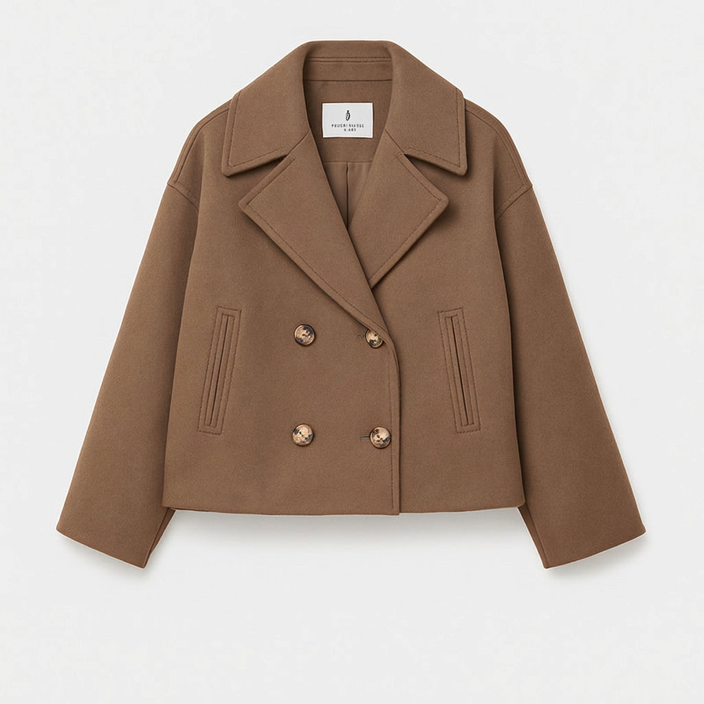 Jacket – Double Breasted Cropped Coat Style