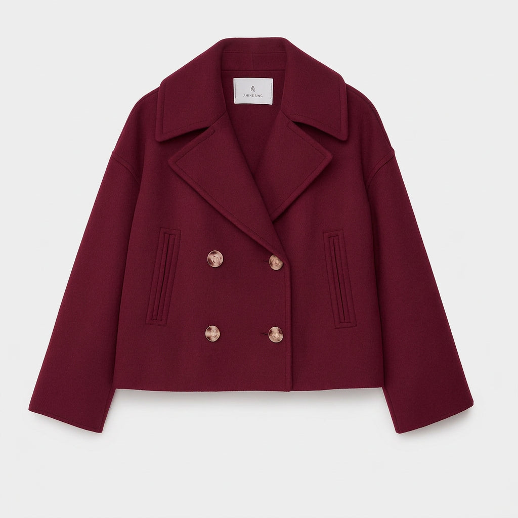 Jacket – Double Breasted Cropped Coat Style