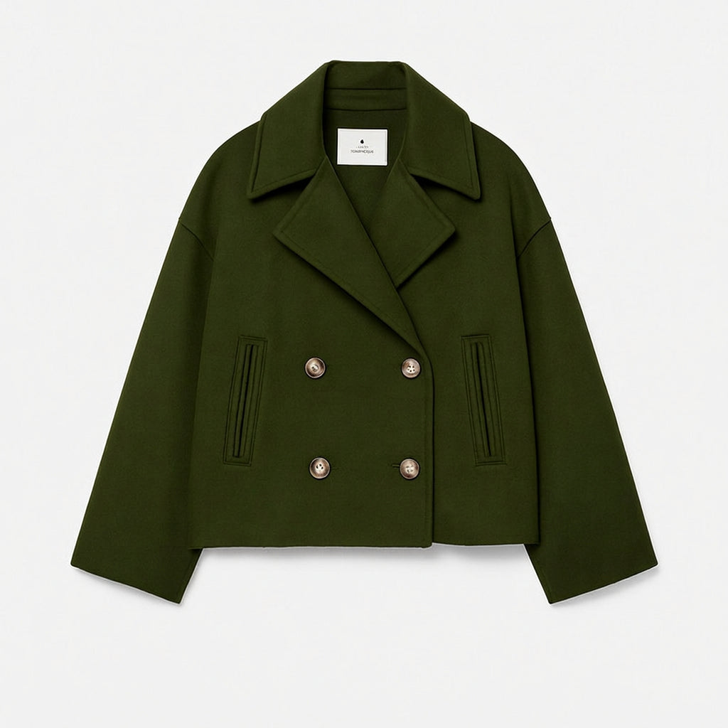 Jacket – Double Breasted Cropped Coat Style