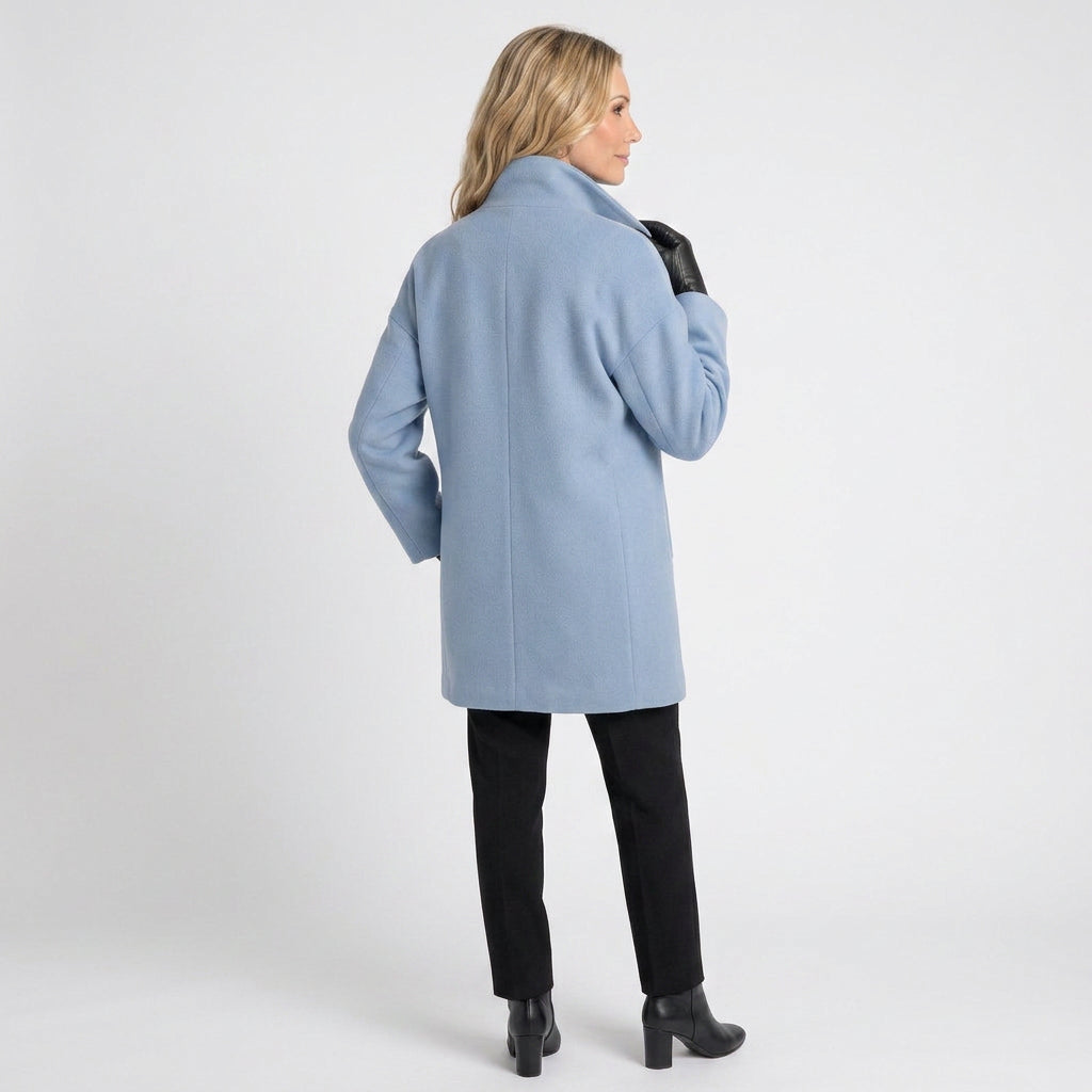 Coat – Lapel Collar Longline Elegant Style