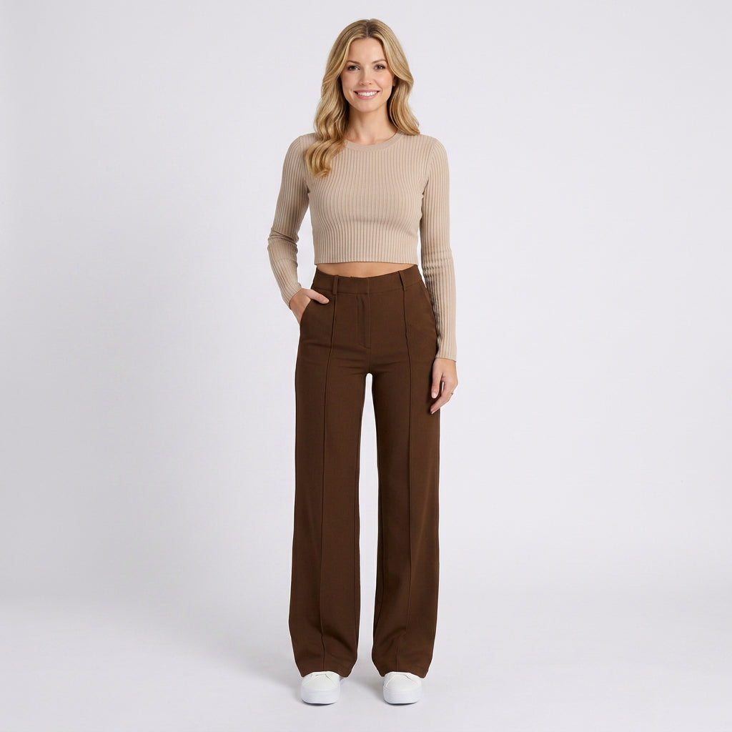 Trousers – Wide Leg Tailored Smart Style