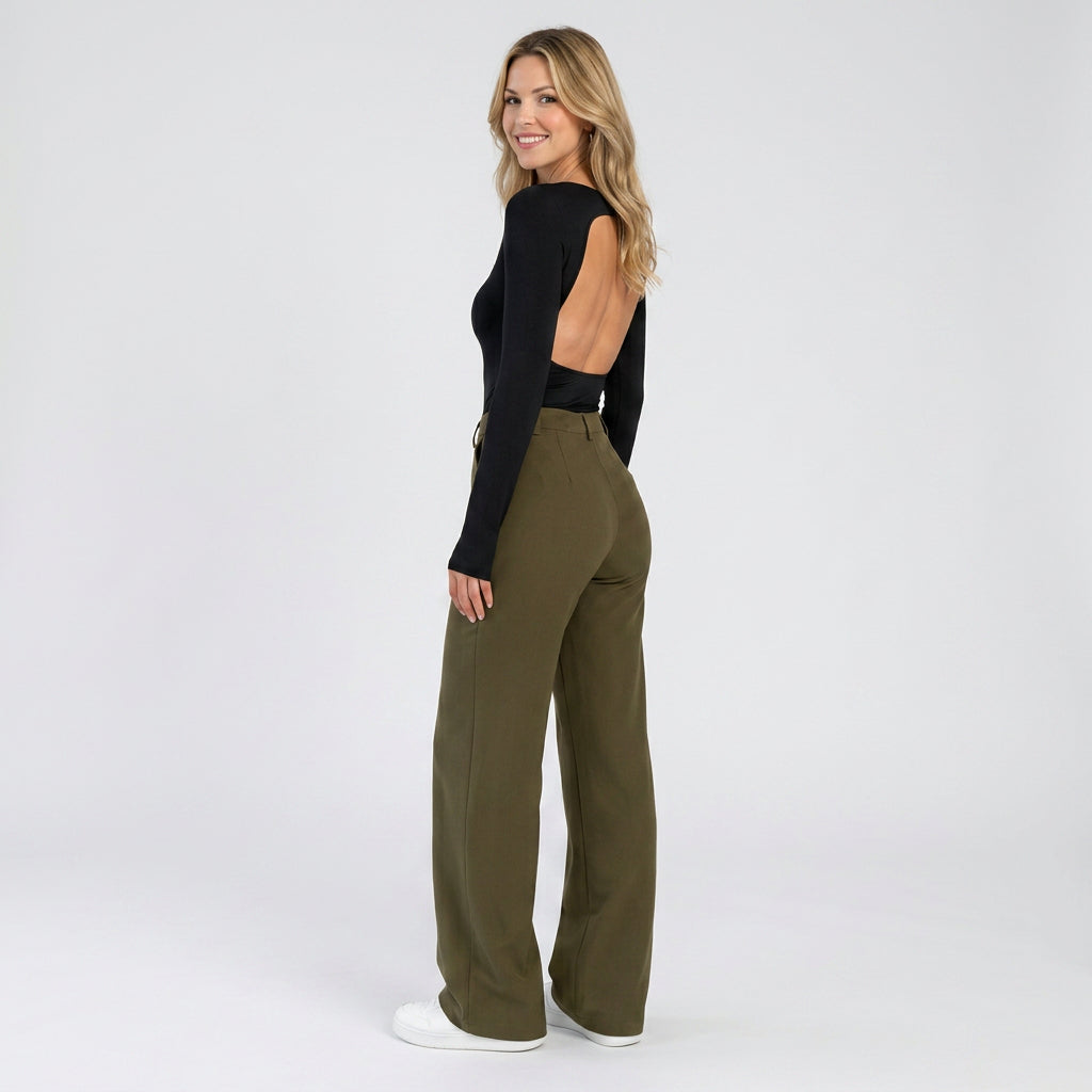 Trousers – Wide Leg Tailored Smart Style