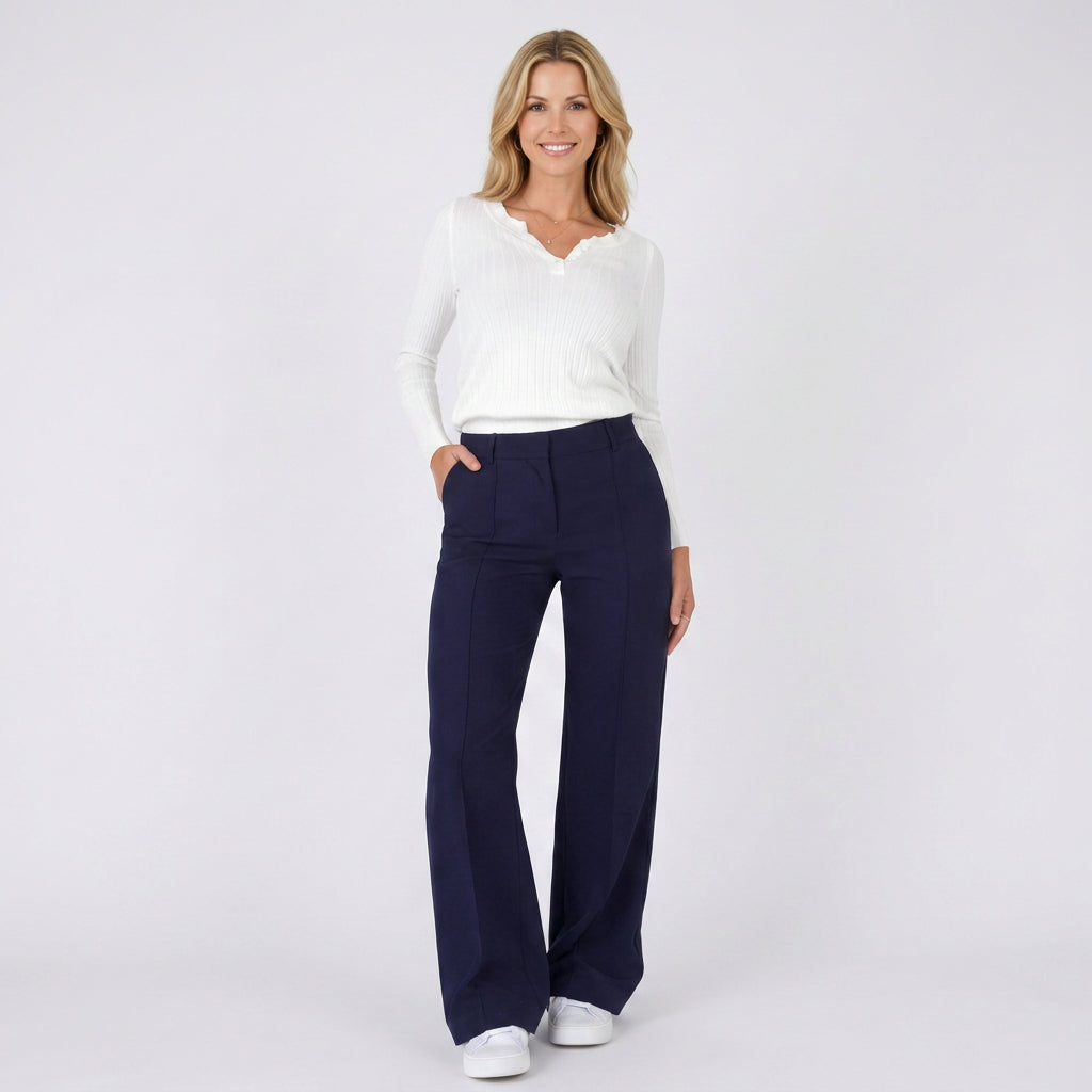 Trousers – Wide Leg Tailored Smart Style