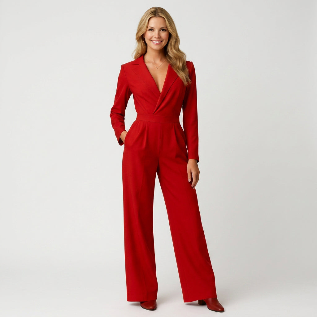Jumpsuit – Tailored Wide Leg Blazer Style