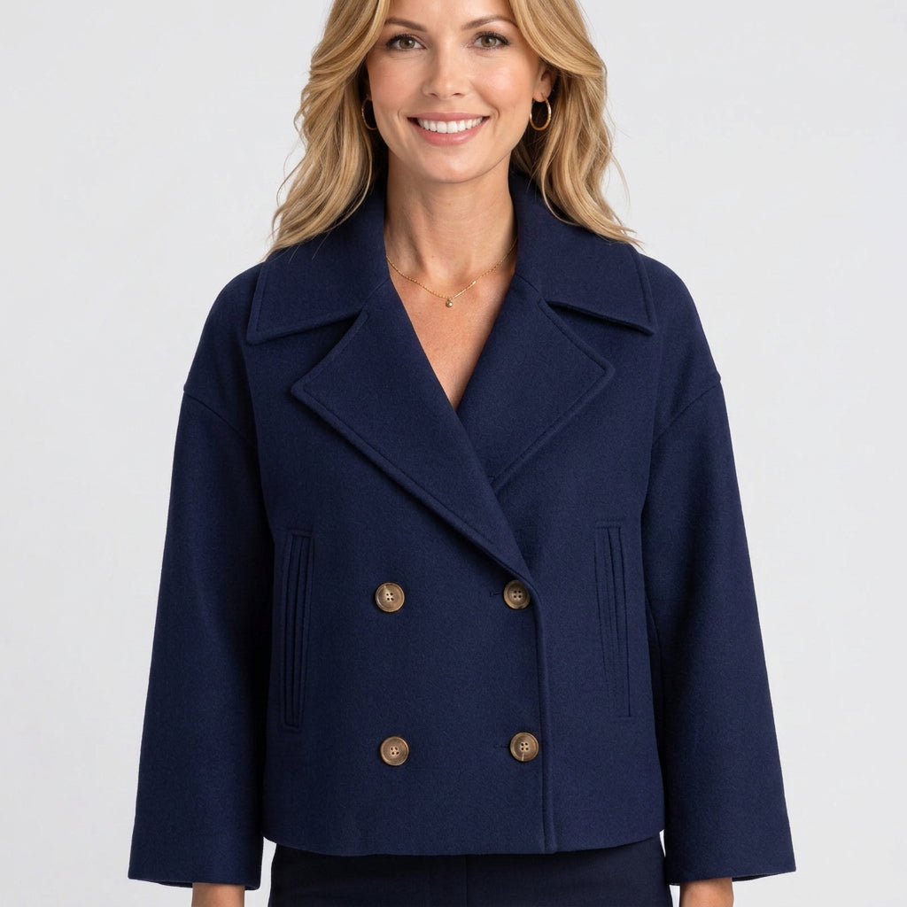 Jacket – Double Breasted Cropped Coat Style