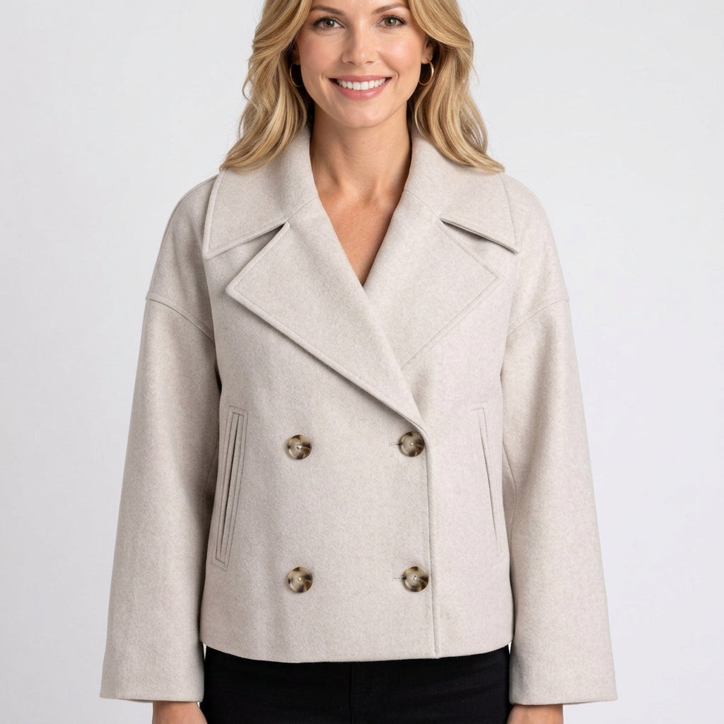Jacket – Double Breasted Cropped Coat Style