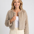 Jacket – Faux Fur Cropped Elegant Style