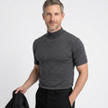 Men’s Short Sleeve Mock Neck Sweater