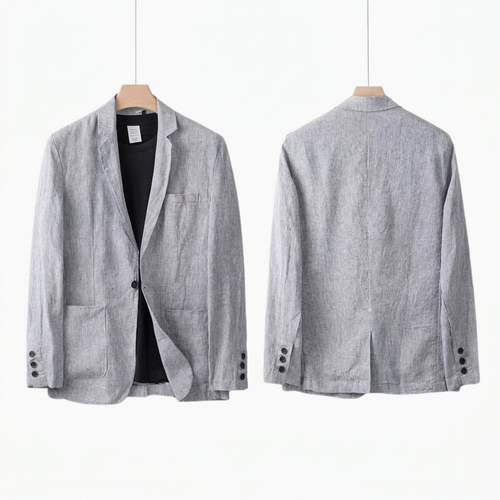 Men’s Linen Look Suit Set