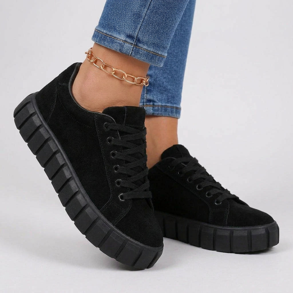 Lace Up Trainers – Chunky Sole Casual Style