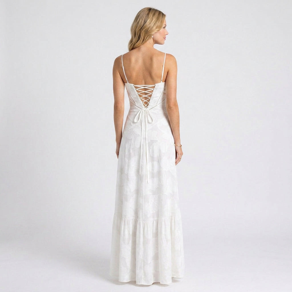 Maxi Dress – Sweetheart Strap Flared Style