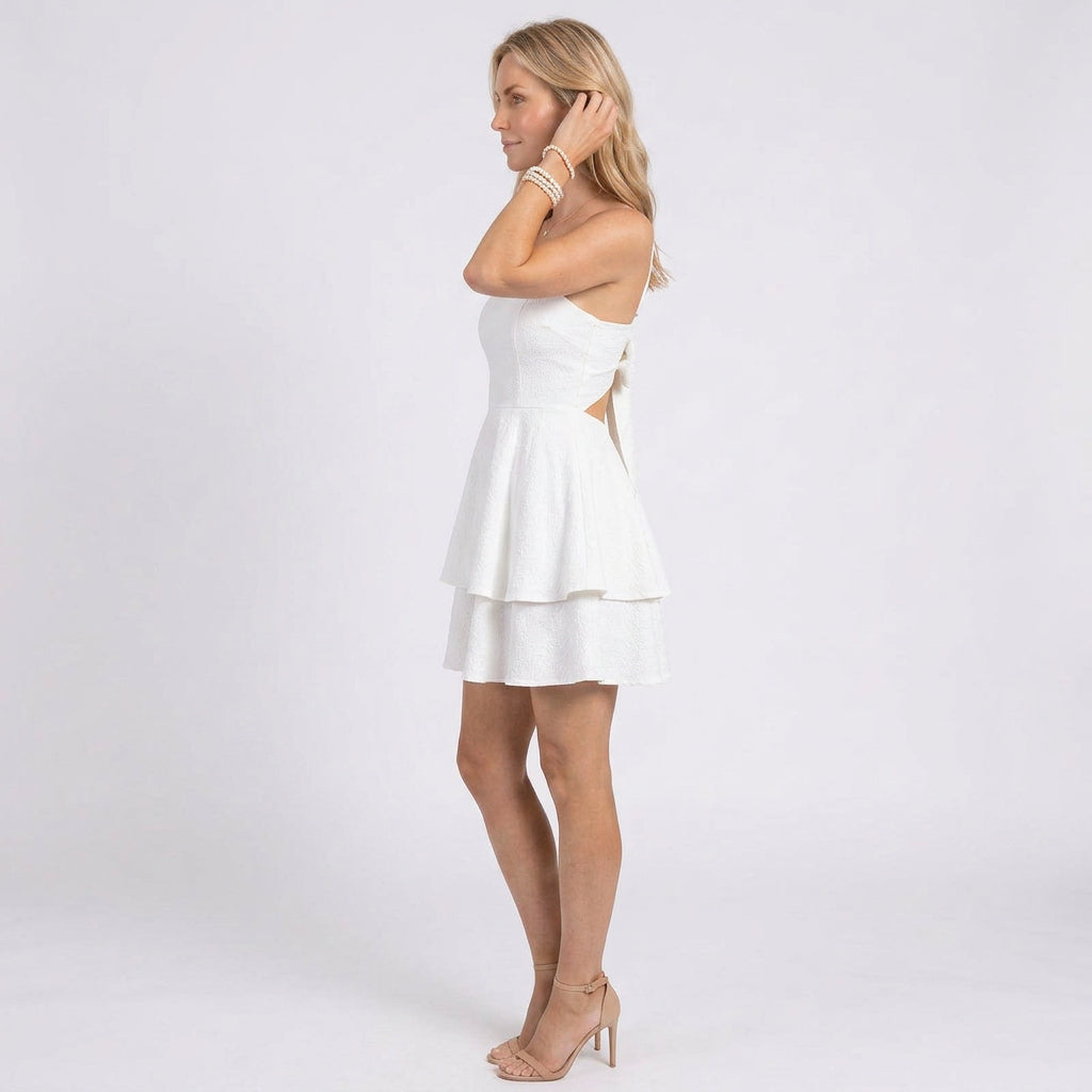 Mini Dress – Tiered Skater Strap Style