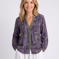 Blouse – Printed Button Front Relaxed Style
