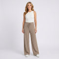 Knit Trousers – Drawstring Wide Leg Style