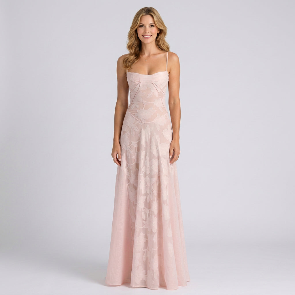 Maxi Dress – Sweetheart Strap Flared Style