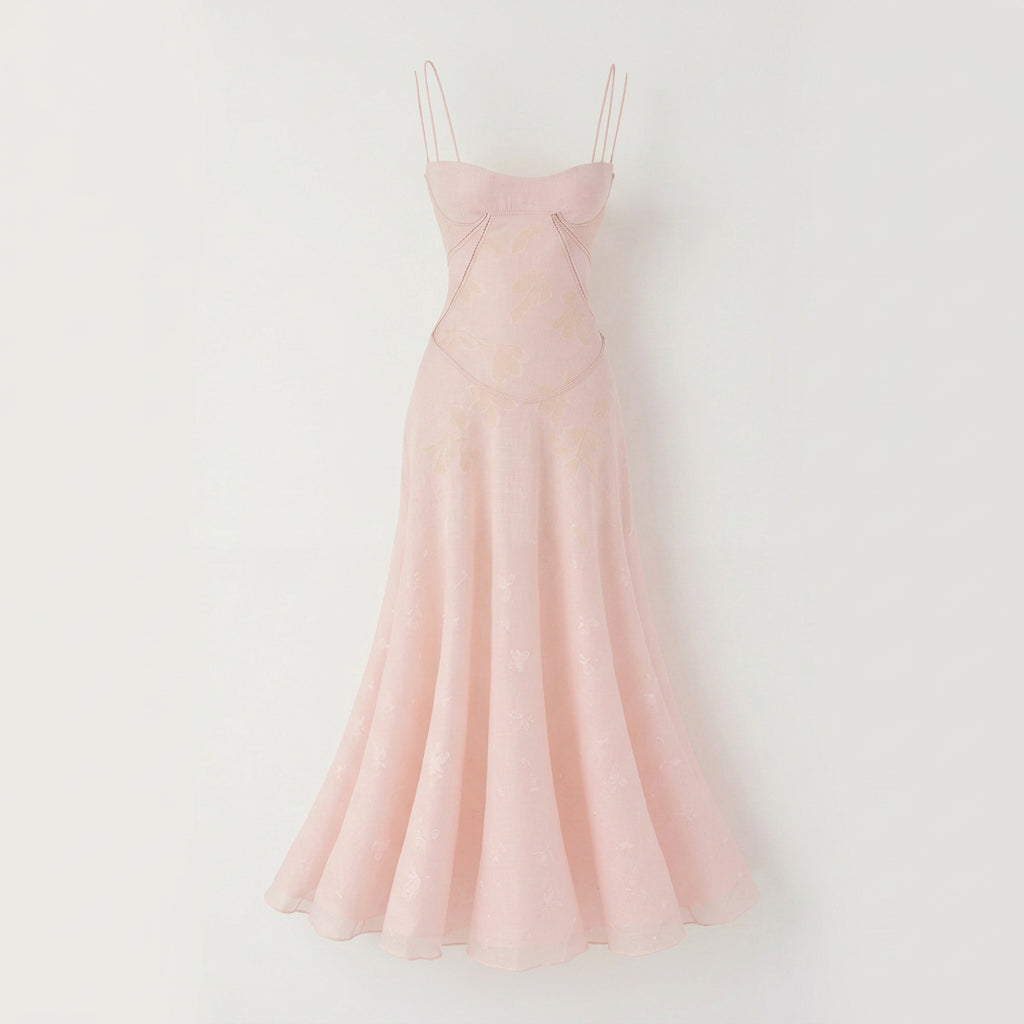 Maxi Dress – Sweetheart Strap Flared Style