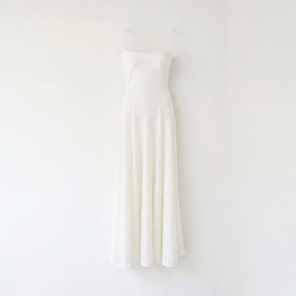 Maxi Dress – Sweetheart Strap Flared Style