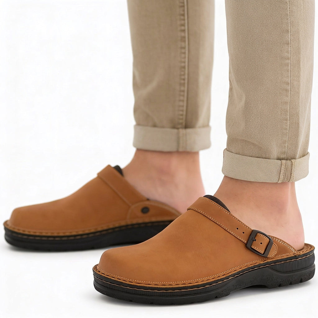 Men’s Buckle Strap Clogs