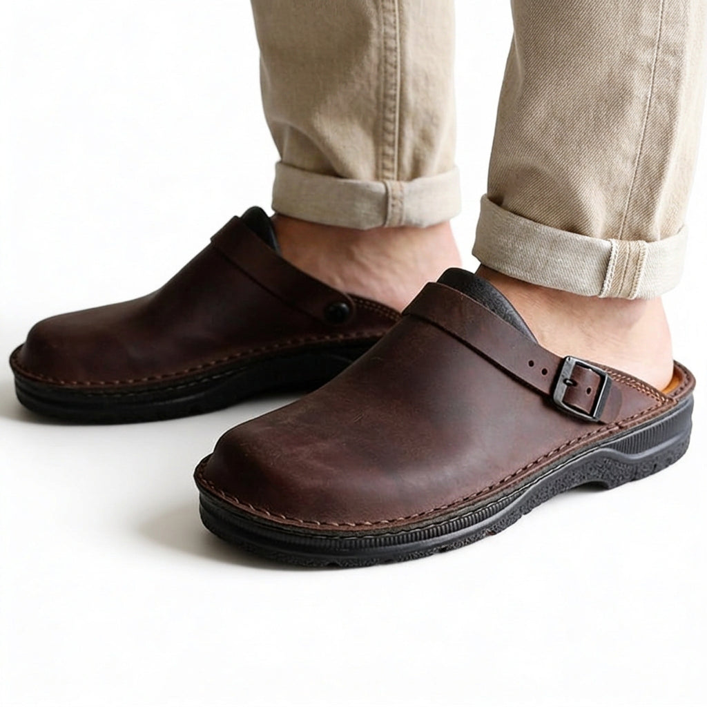 Men’s Buckle Strap Clogs