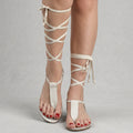 Sandals – Lace-Up Flat Summer Style