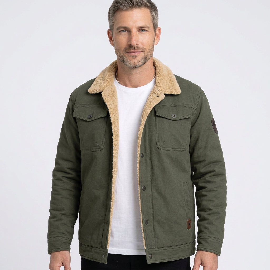 Men’s Sherpa Lined Utility Jacket