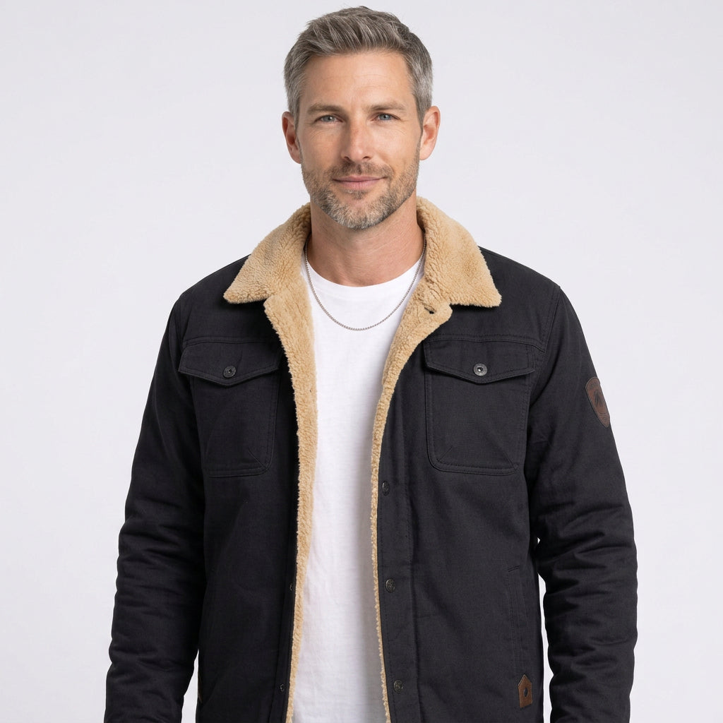 Men’s Sherpa Lined Utility Jacket
