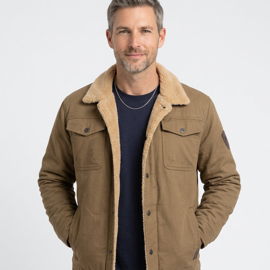 Men’s Sherpa Lined Utility Jacket
