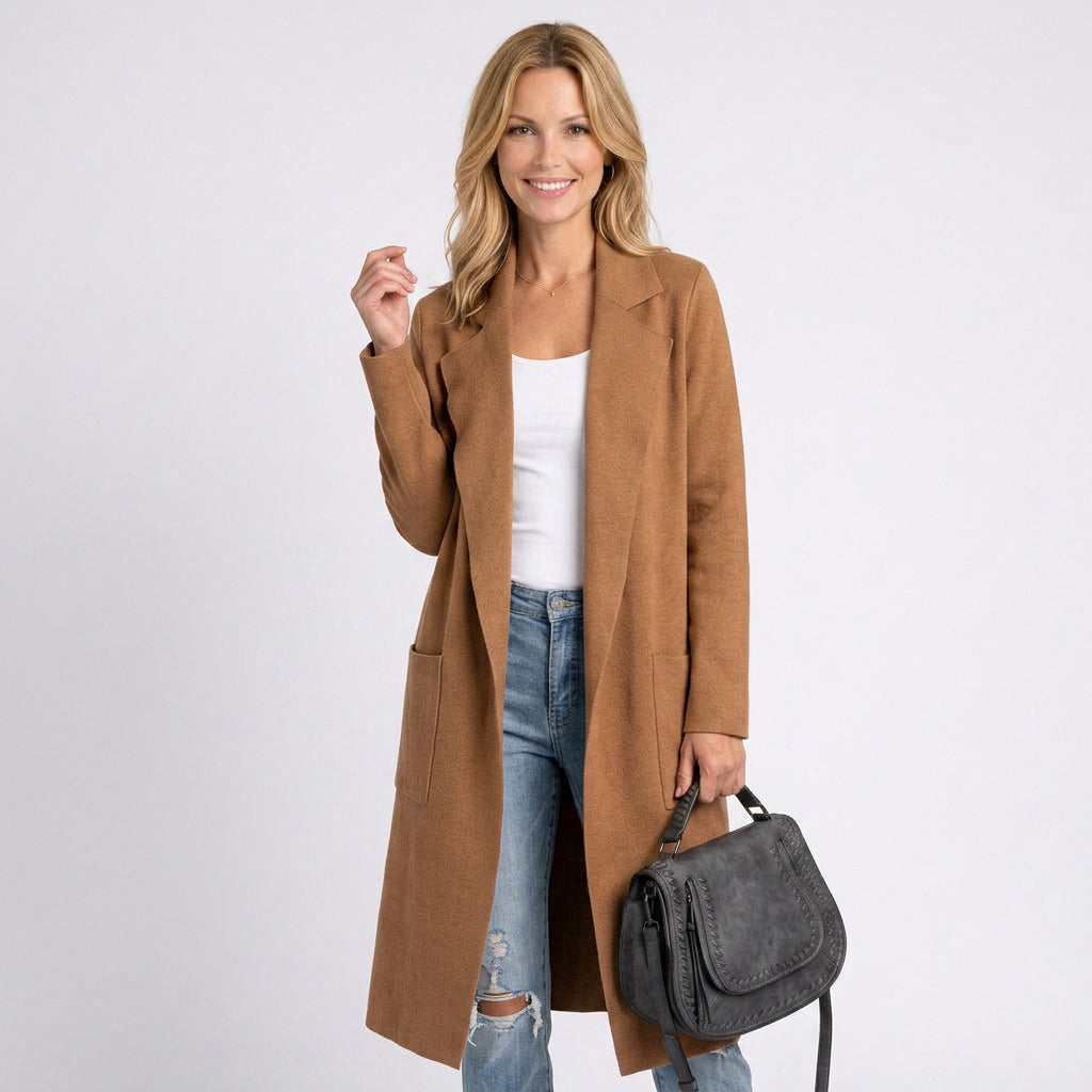 Coat – Longline Open Front Everyday Style