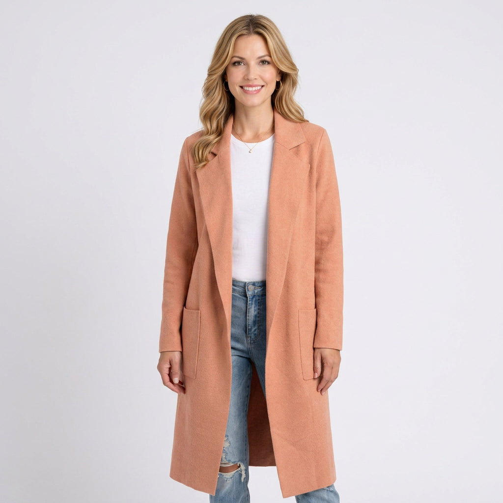 Coat – Longline Open Front Everyday Style