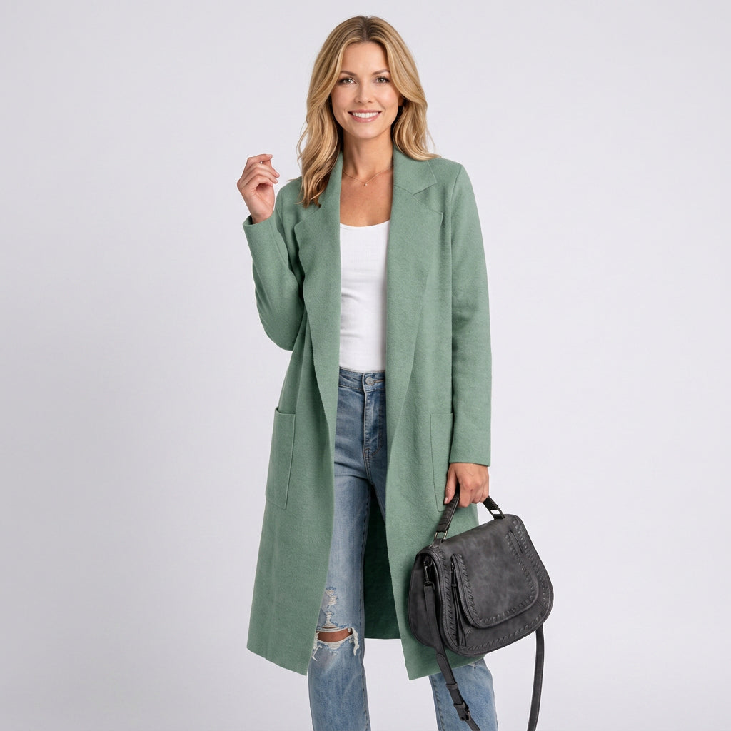 Coat – Longline Open Front Everyday Style