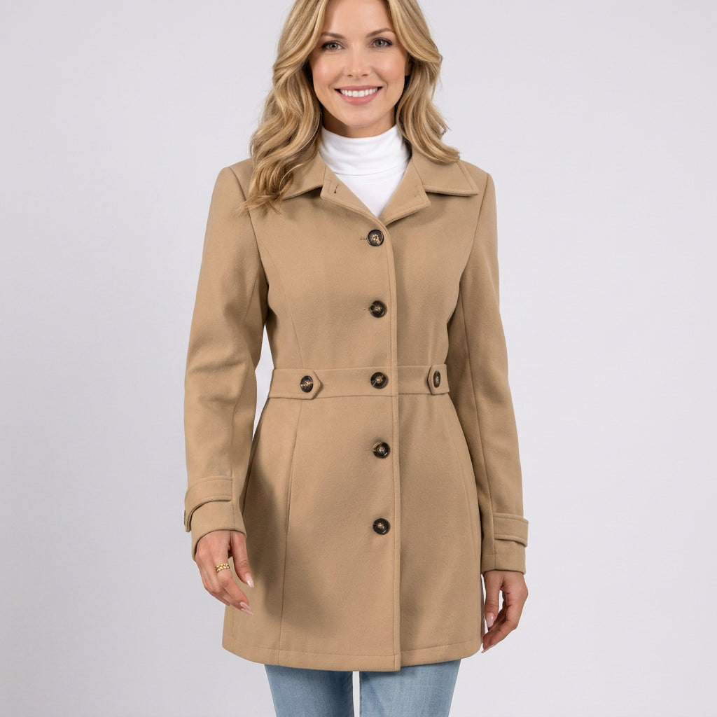 Coat – Button Front Tailored Everyday Style