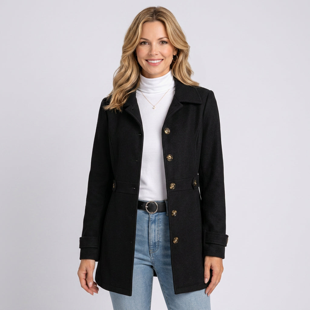 Coat – Button Front Tailored Everyday Style