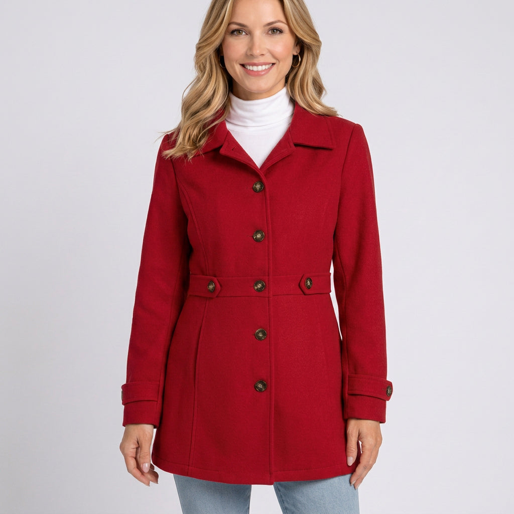 Coat – Button Front Tailored Everyday Style