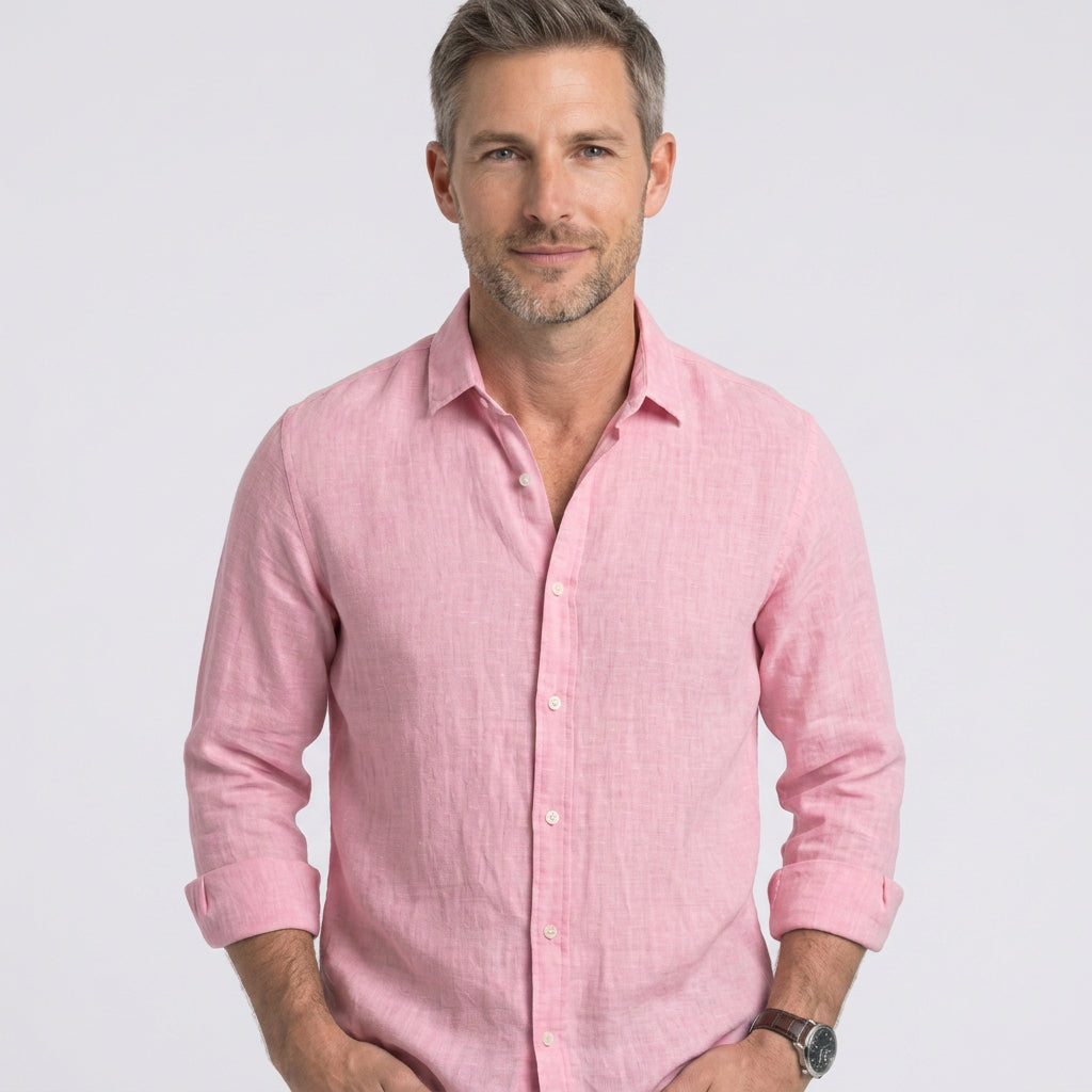 Men’s Textured Button Up Shirt