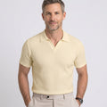 Men’s Ribbed Knit Polo Shirt