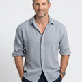 Men’s Textured Button Up Shirt