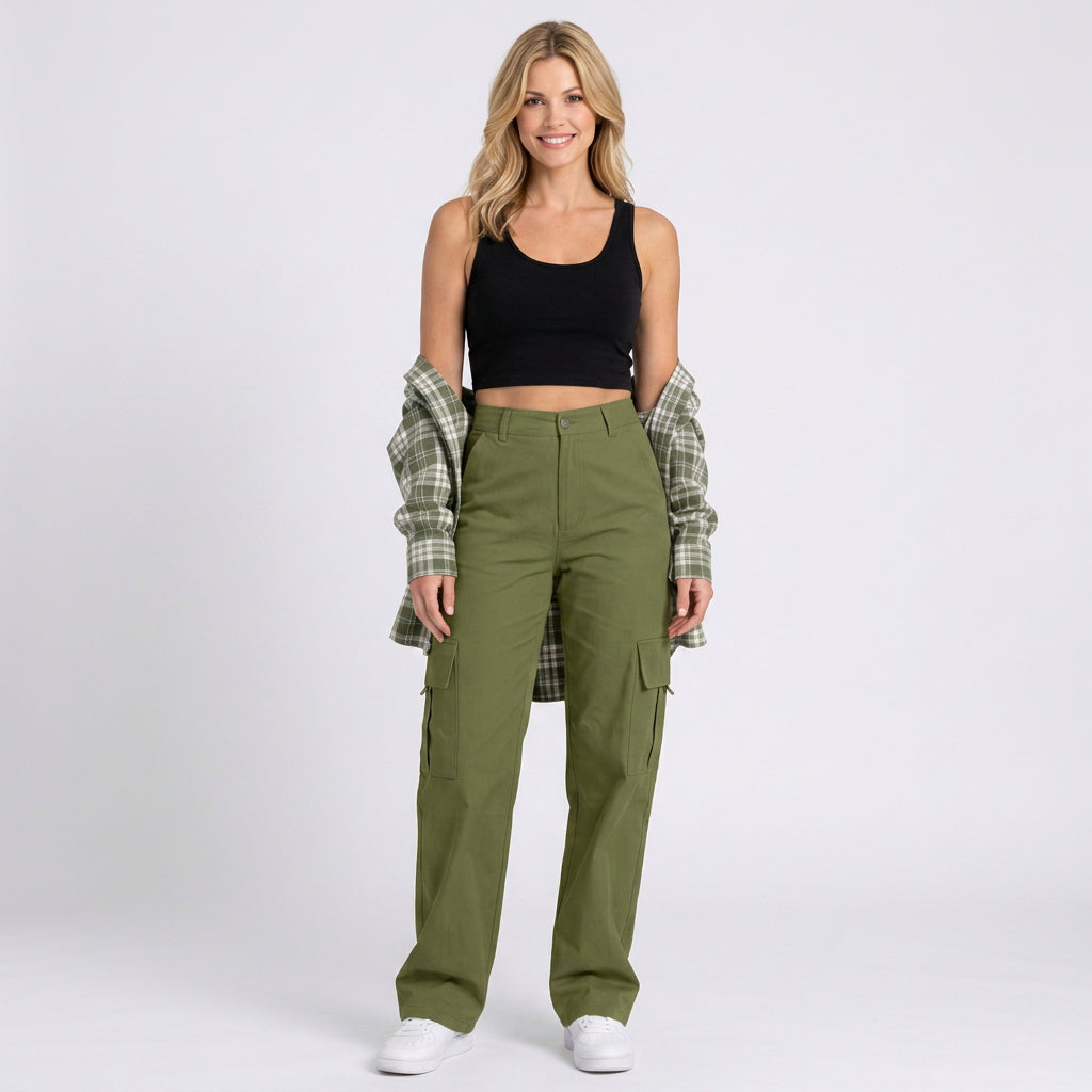 Trousers – Cargo Wide Leg Everyday Style