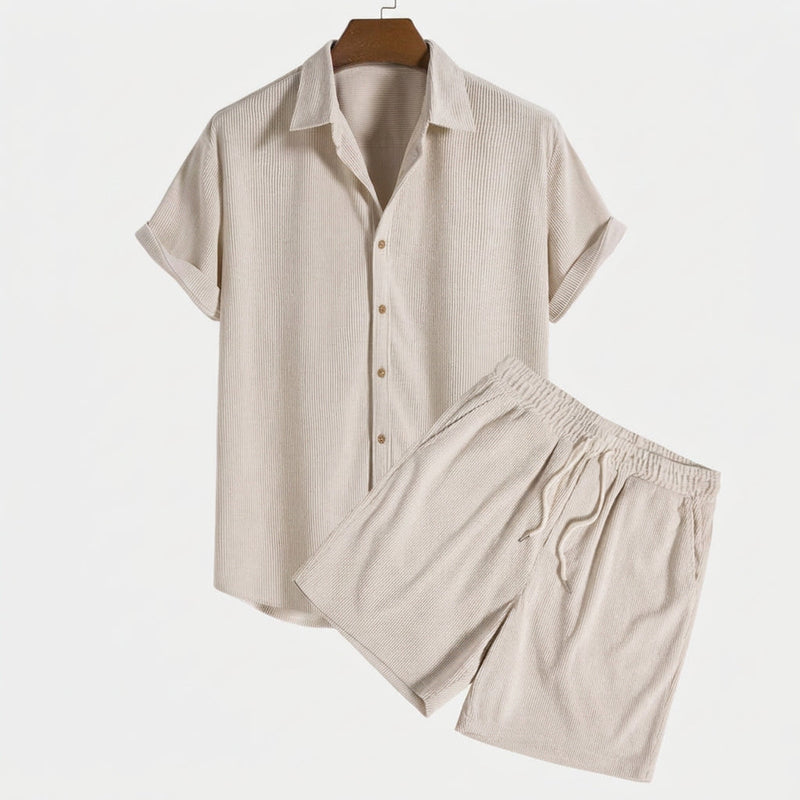 Men’s Short Sleeve Shirt and Shorts Set