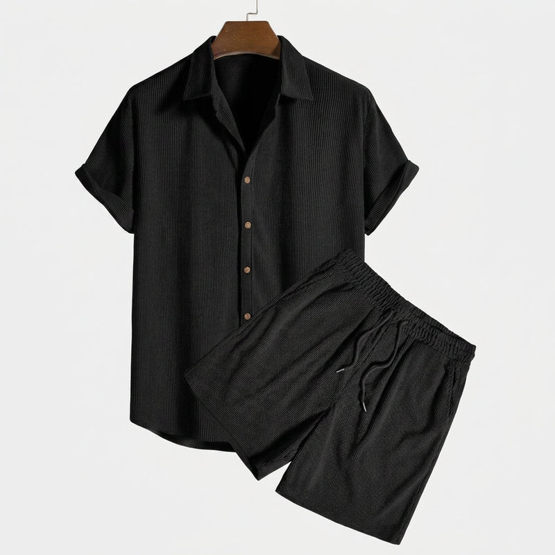 Men’s Short Sleeve Shirt and Shorts Set