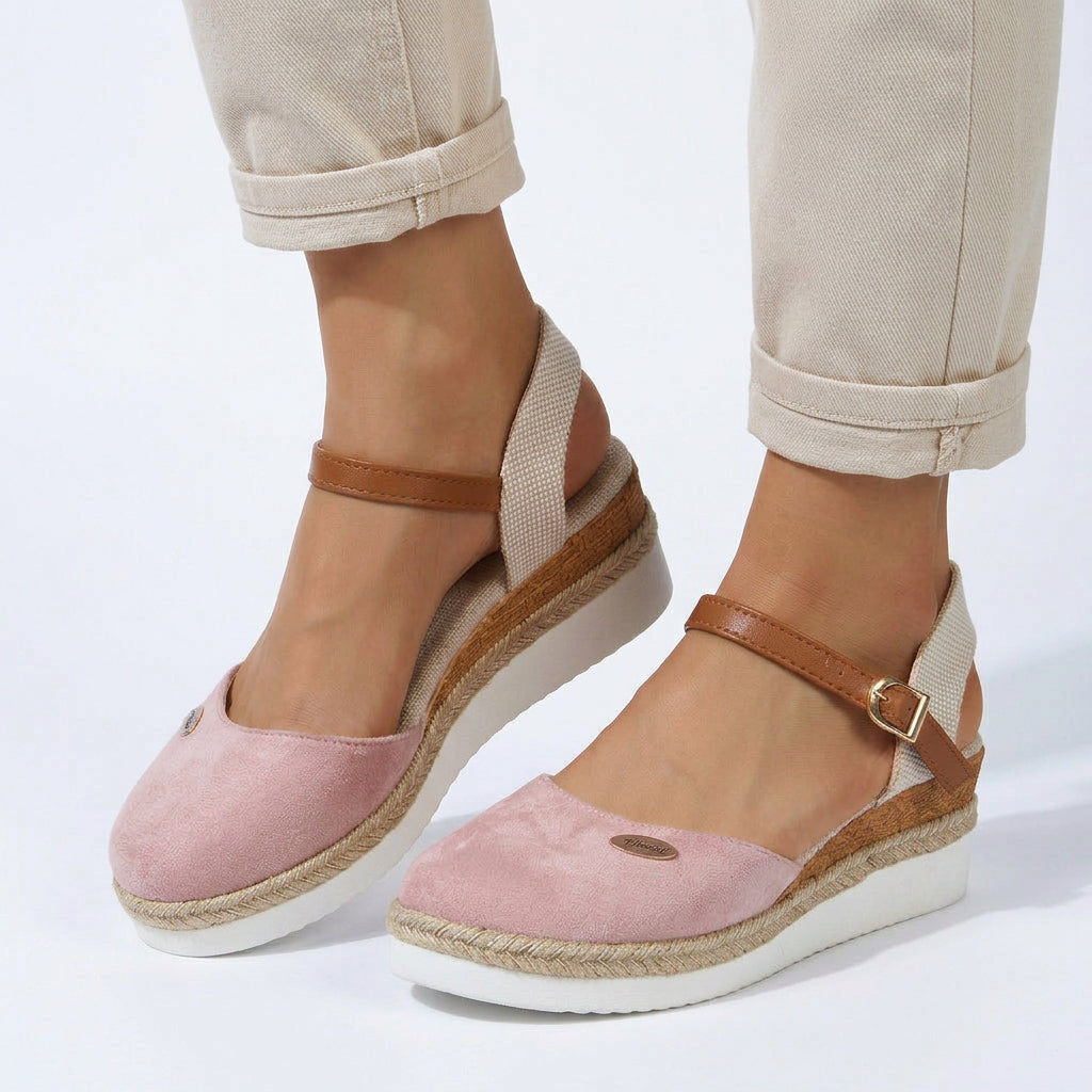 Sandals – Espadrille Wedge Ankle Strap Style