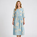 Dress – Embroidered Floral Midi Dress