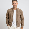 Men’s Suede Style Bomber Jacket