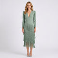 Dress – Fringe Detail Evening Maxi Dress