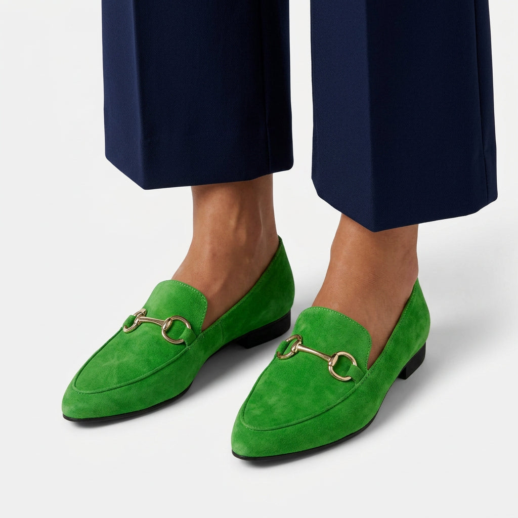 Horsebit Pointed Loafer Flats