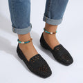 Crochet Woven Slip-On Flats