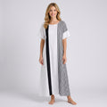 Contrast Stripe Relaxed Maxi Dress