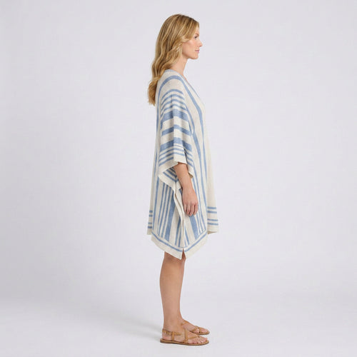 Coastal Stripe Resort Kaftan Dress