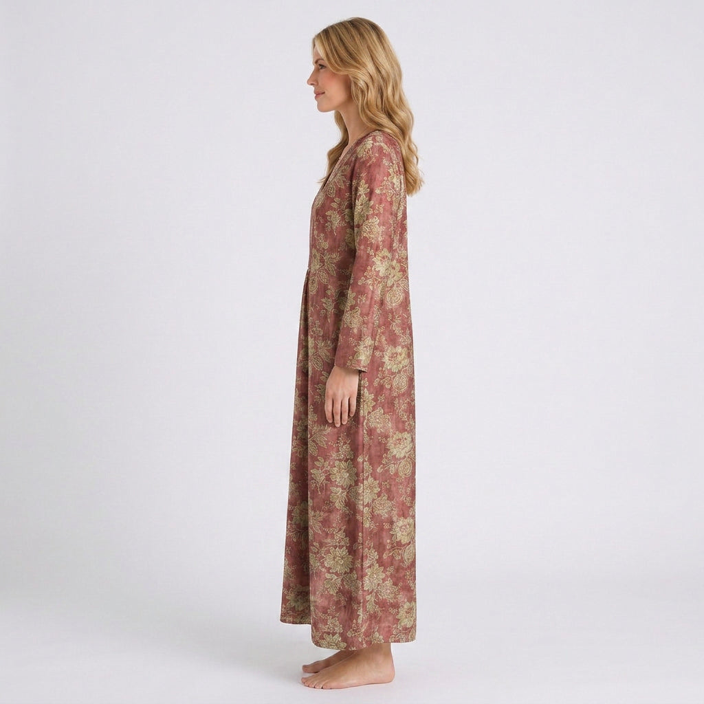 Vintage Floral Maxi Dress