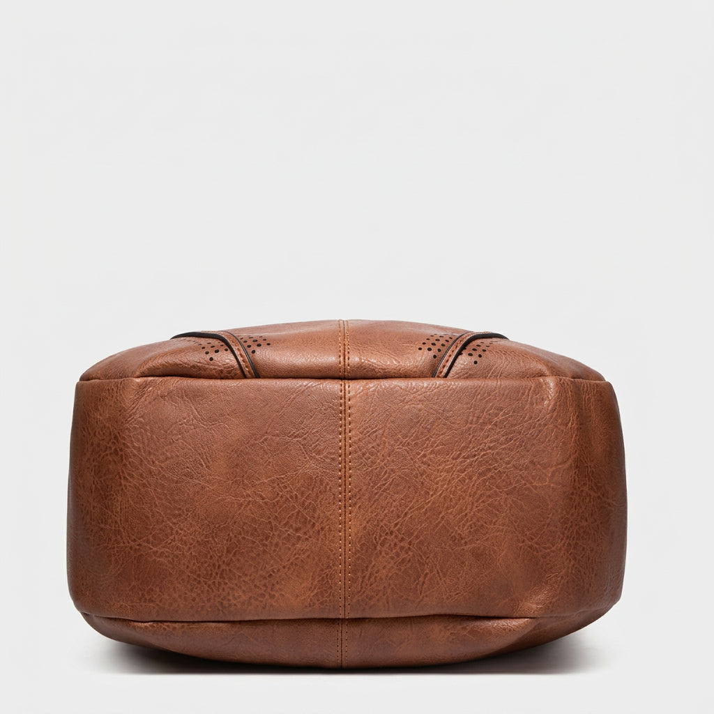 Perforated Hobo Shoulder Bag